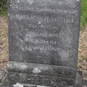 FITCHAT Wilhelmina H. nee PRESTON 1898-1945