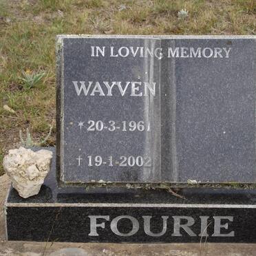 FOURIE Wayven 1961-2002