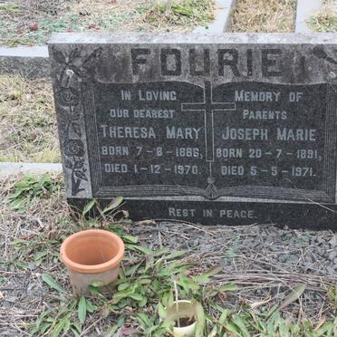 FOURIE Joseph Marie 1891-1971 &amp; Theresa Mary 1886-1970