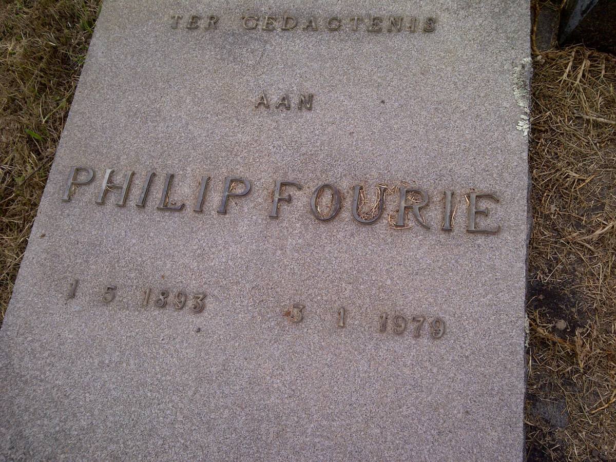 FOURIE Phillip 1893-1979