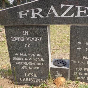 FRAZER Lena Christina 1936-2010