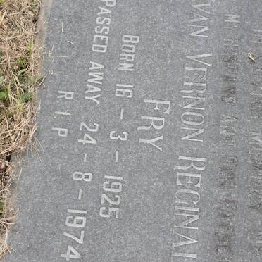 FRY Ivan Vernon Reginald 1925-1974