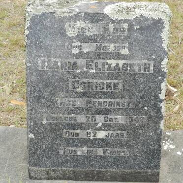 GERICKE Maria Elizabeth nee HENDRIKSZ -1940