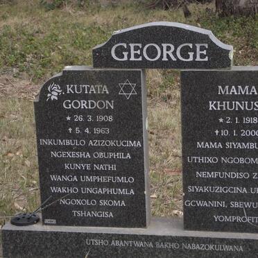 GEORGE Gordon 1908-1963 &amp; Khunuse 1918-2000