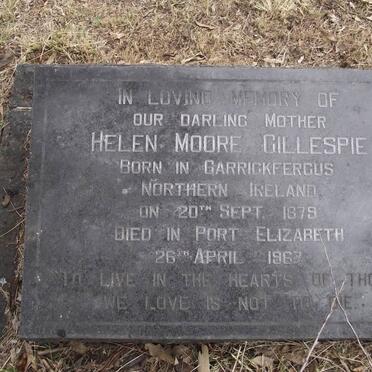GILLESPIE Helen Moore 1879-1967