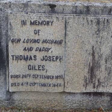 GILES Thomas Joseph 1890-1946