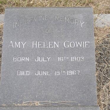 GOWIE Amy Helen 1903-1967