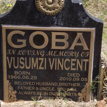 GOBA Vusumzi Vincent 1966-2010