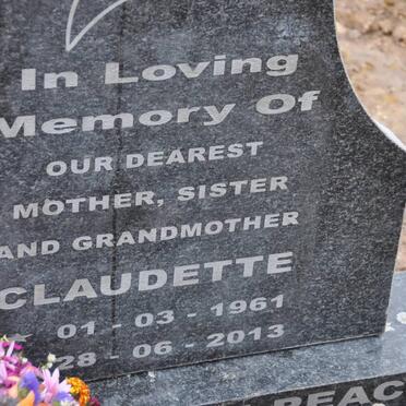 GOBA Claudette 1961-2013