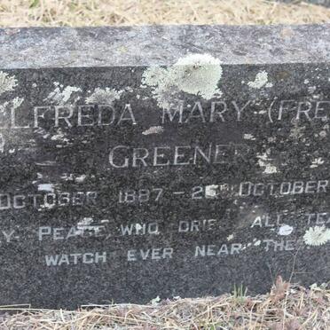 GREENER Elfreda Mary 1887-1970