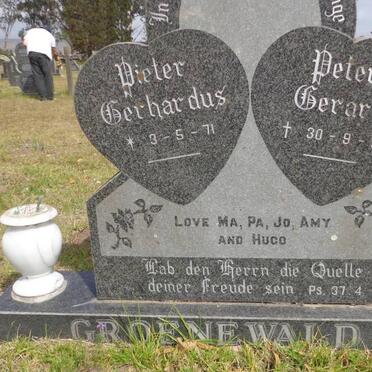 GROENEWALD Pieter Gerhardus 1971-1995
