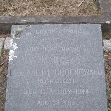 GROENEWALD Mabel Elizabeth nee QUEST -1944