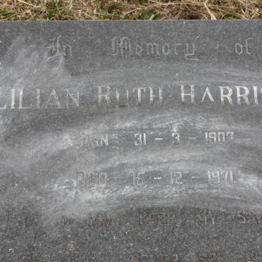 HARRISON Lilian Ruth 1907-1971