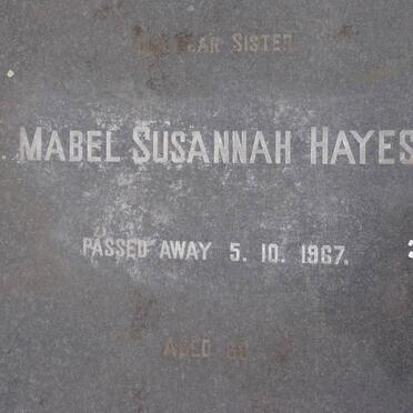 HAYES Mabel Susannah -1967