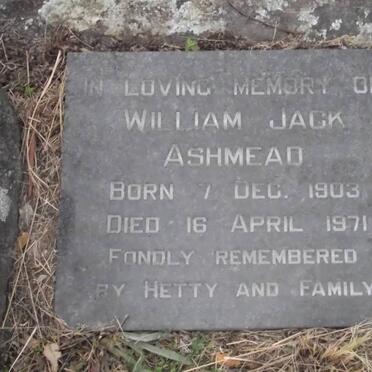 ASHMEAD William Jack 1903-1971