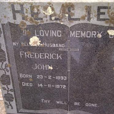 HELLIER Frederick John 1893-1972