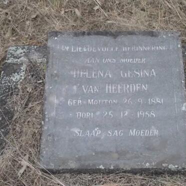 HEERDEN Helena Gesina, van nee MOUTON 1881-1958