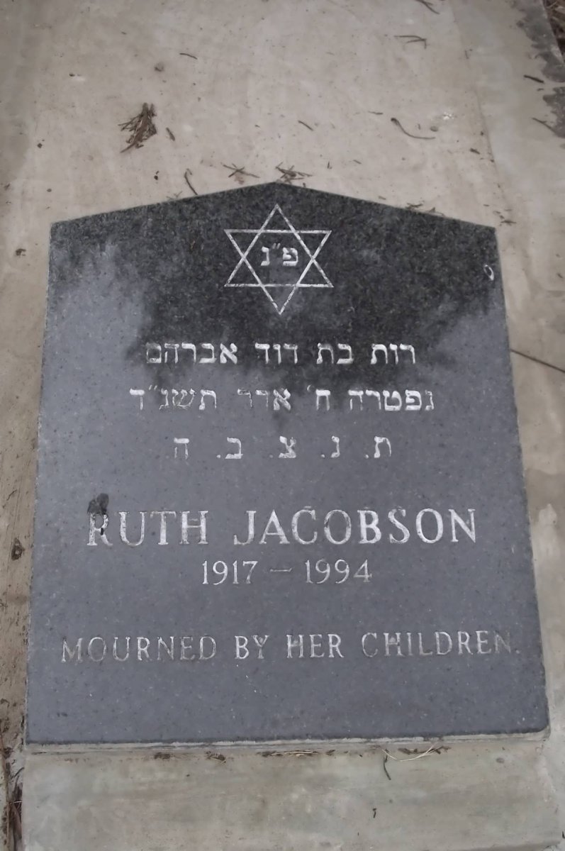 JACOBSON Ruth 1917-1994