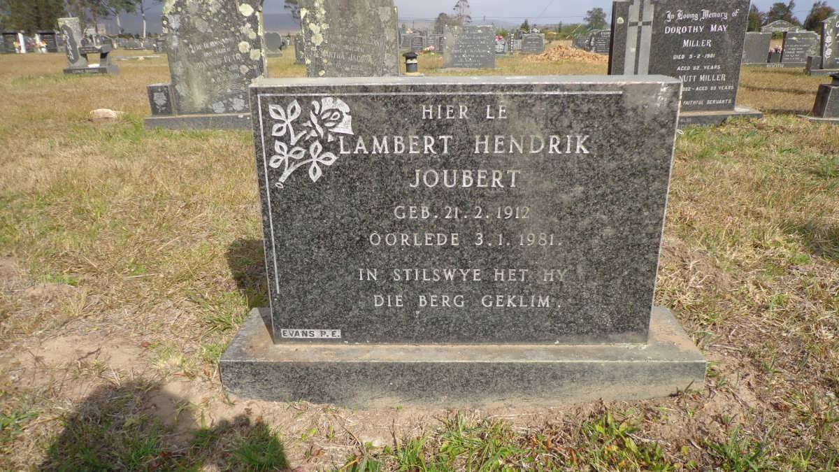 JOUBERT Lambert Hendrik 1912-1981