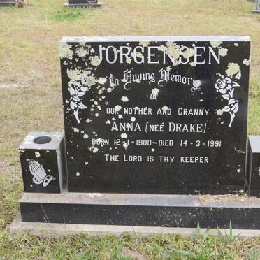JORGENSEN Anna née DRAKE 1900-1991