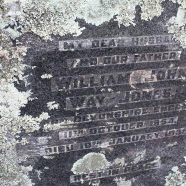 JONES William John, Way 1854-1938