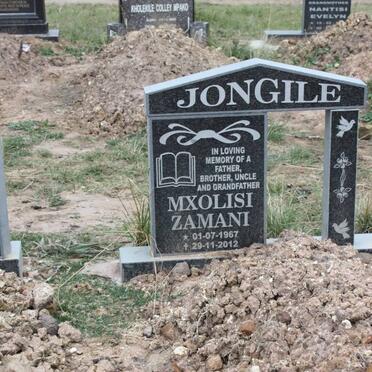 JONGILE Mxolisi Zamani 1967-2012