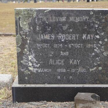 KAY James Robert 1874-1946 &amp; KAY Alice 1888-1957