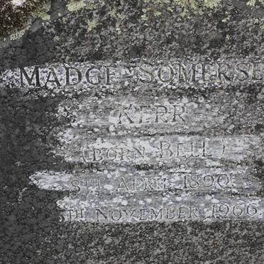 KERR Madge Somerset nee BELL 1890-1966