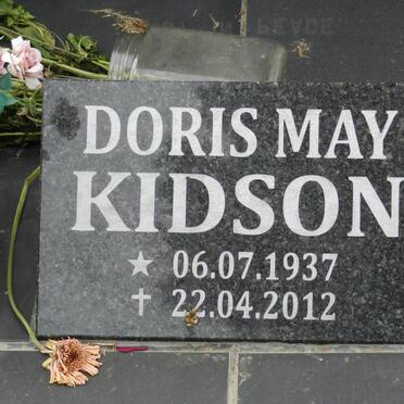 KIDSON Doris May 1937-2012
