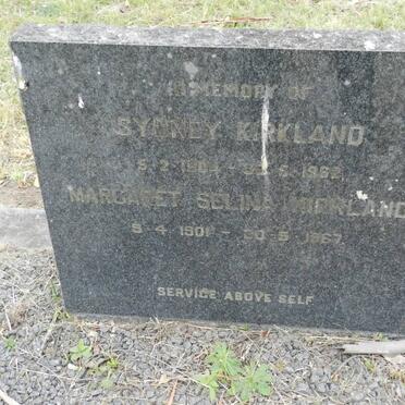 KIRKLAND Sydney 1904-1962 &amp; Margaret Selina MORLAND 1901-1967
