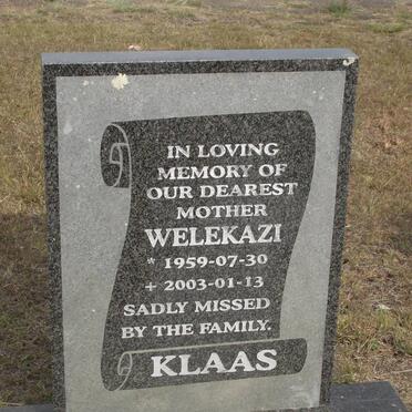 KLAAS Welekazi 1959-2003