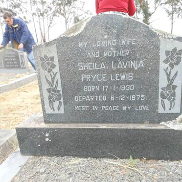 LEWIS Sheila Lavinia Pryce 1930-1975