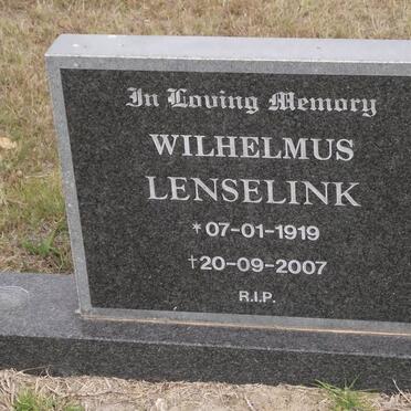 LENSELINK Wilhelmus 1919-2007