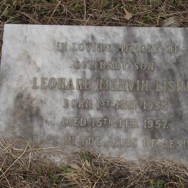 LISHER Leonard Mervin 1955-1957