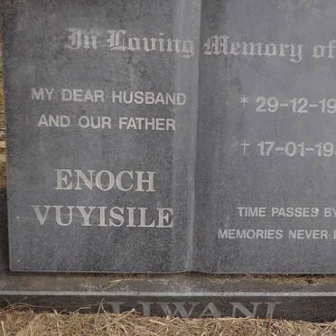 LIWANI Enoch Vuyisile 1935-1987