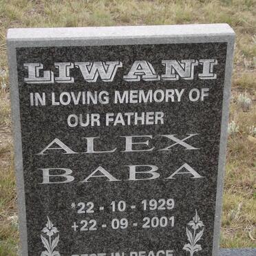 LIWANI Alex Baba 1929-2001