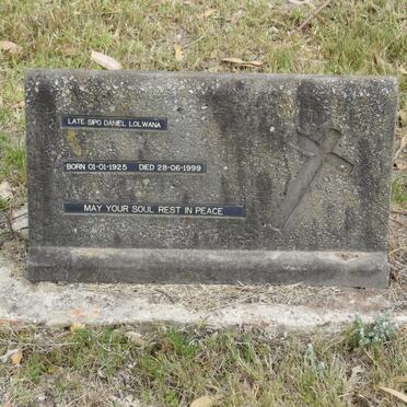 LOLWANA Sipo Daniel 1925-1999