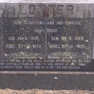 LÖTTER Matt 1935-1972 &amp; Thea 19?0-1972