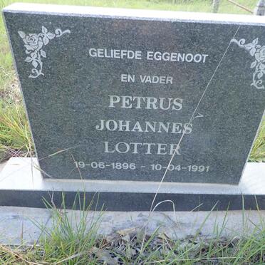 LOTTER Petrus Johannes 1896-1991
