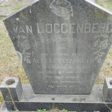 LOGGENBERG Aletta Elizabeth, van 1909-1967