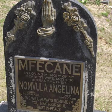 MFECANE Nomvula Angelina 1938-2010