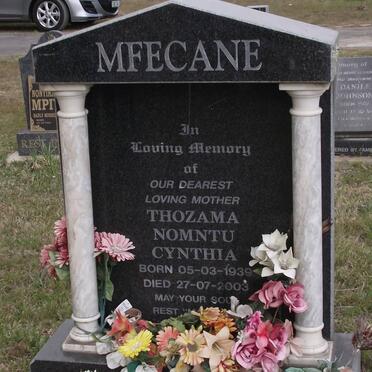 MFECANE Thozama Nomntu Cynthia 1939-2003