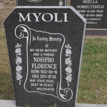 MYOLI Nosipho Florence 1932-2011