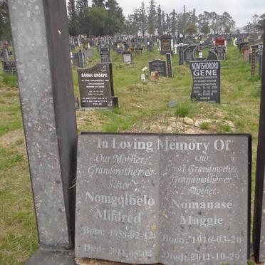 MZALAZALA Nomanase Maggie 1916-2011 :: MZALAZALA Nomgqibelo Mildred 1958-2011