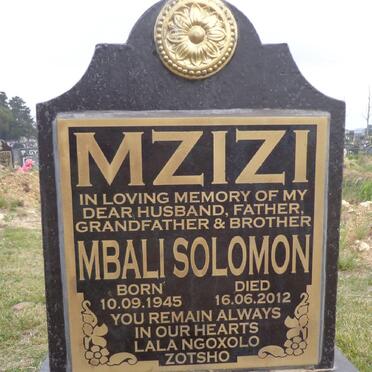 MZIZI Mbali Solomon 1945-2012