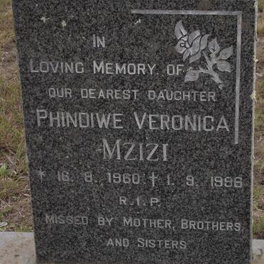 MZIZI Phindiwe Veronica 1960-1996