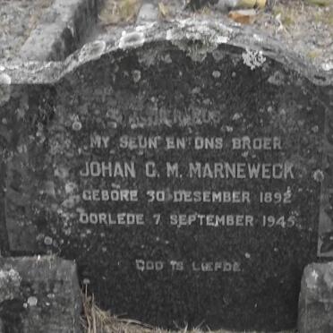 MARNEWECK Johan C.M. 1892-1945