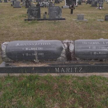 MARITZ Hendrik Thomas 1909-1983 &amp; Johanna Letitia 1910-1989