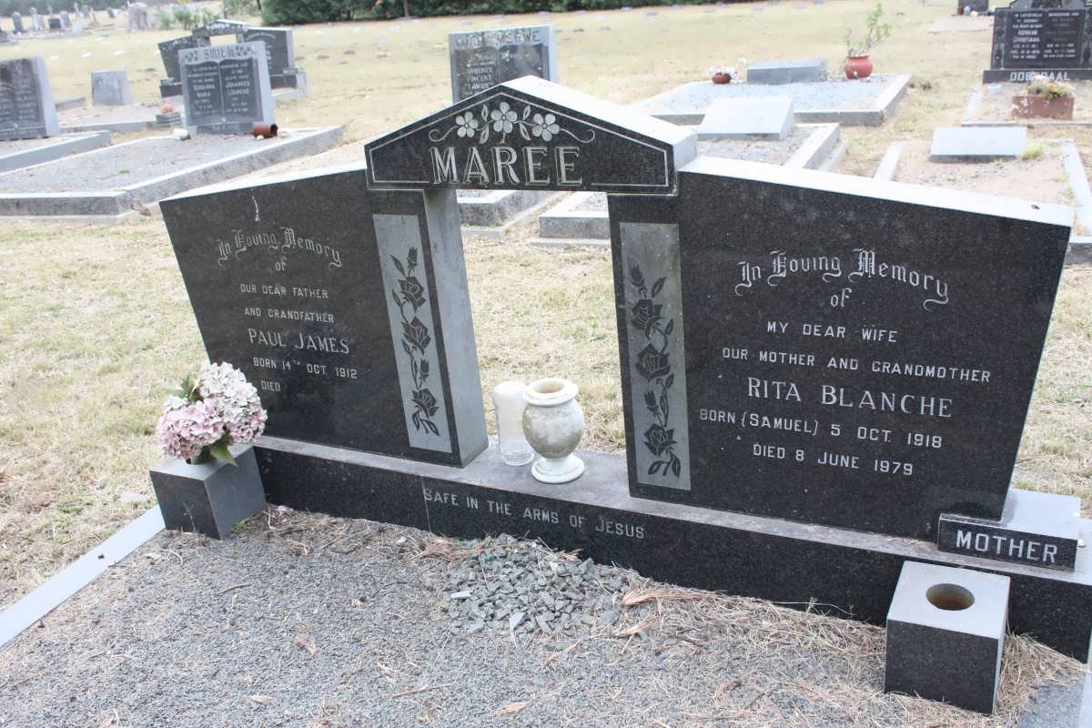 MAREE Paul James 1912- &amp; Rita Blanche SAMUEL 1918-1979