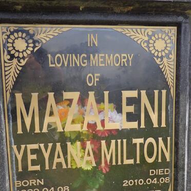 MAZALENI Yeyana Milton 1939-2010